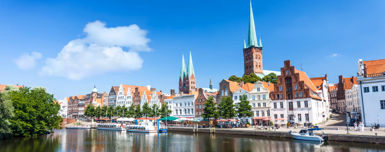 Sicht auf die Altstadt von Lübeck